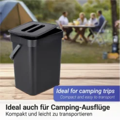 Abfallsammler Tago 5 L mit Griff WENKO