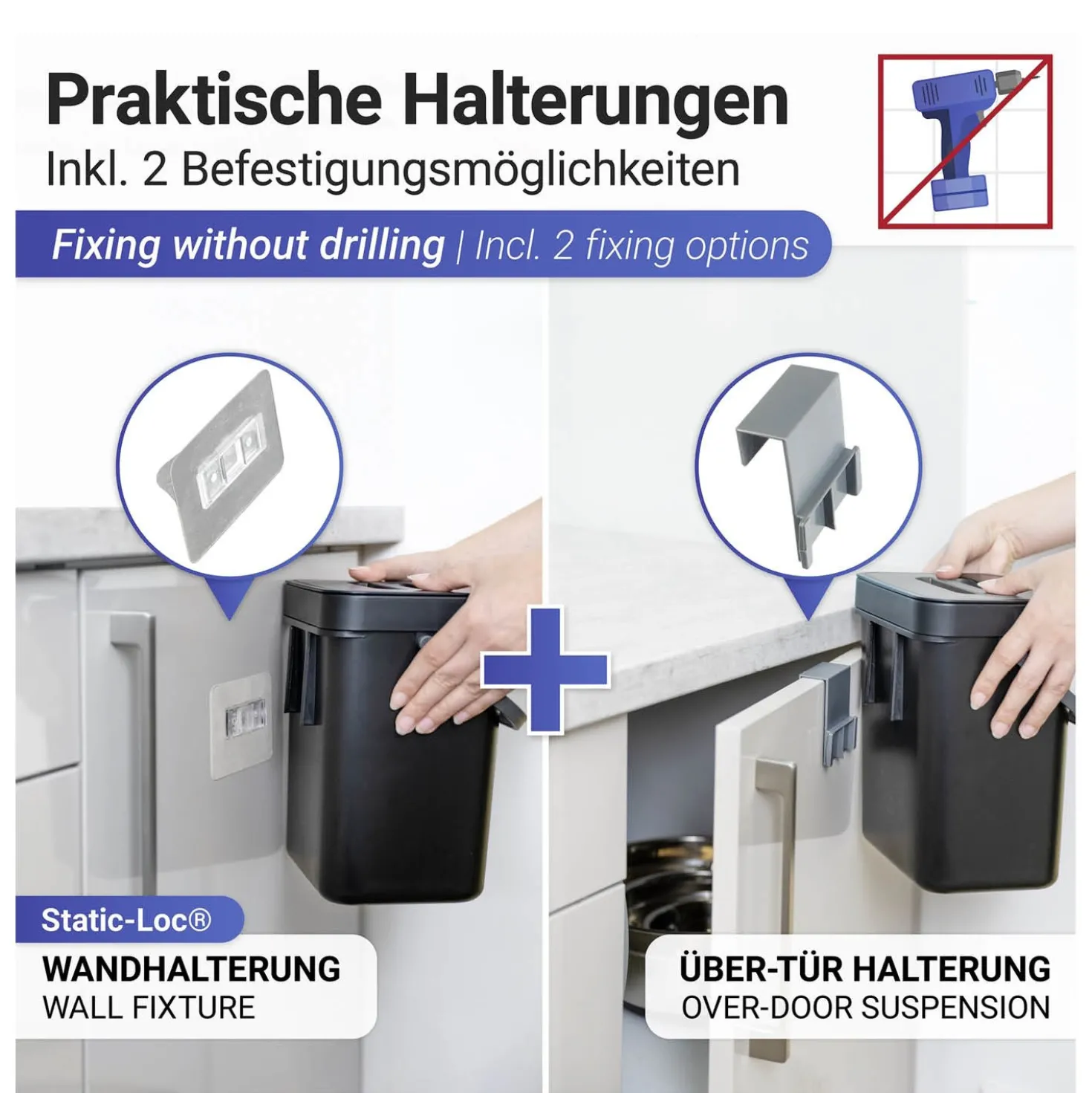 Abfallsammler Tago 5 L mit Griff WENKO