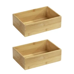 Ablage „Terra“ L, 2er Set, Bambus WENKO