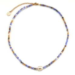Achat-Kette mit Barockperle
