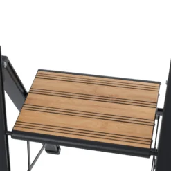 Alu-Design Klapptrittleiter 2-stufig Schwarz WENKO
