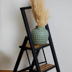 Alu-Design Klapptrittleiter 2-stufig Schwarz WENKO