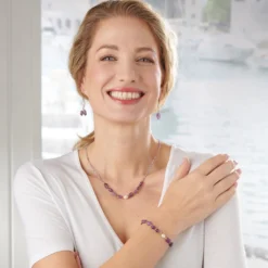 Amethyst-Armband mit Süßwasserperle