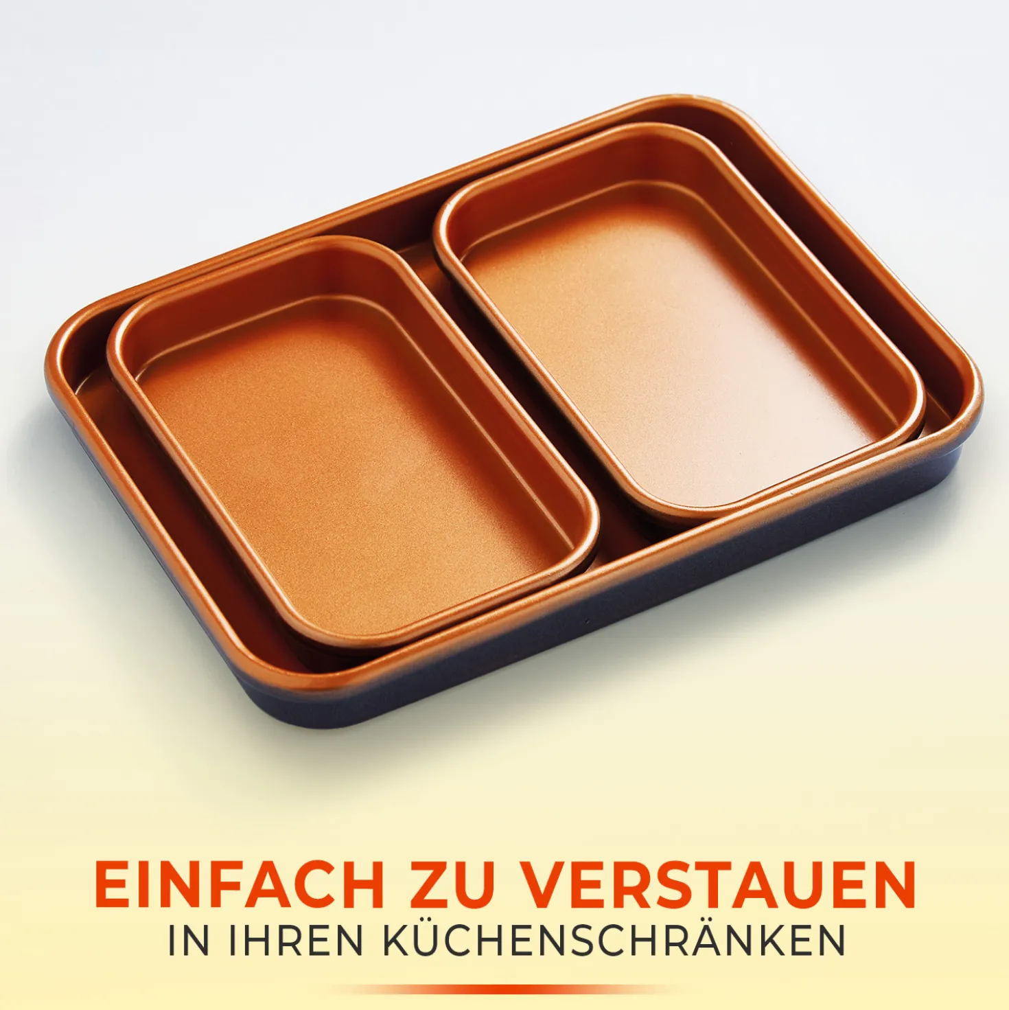 Antihaft Mini-Backformen 3er-Set