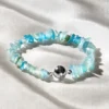 Aquamarin-Armband L 19 cm