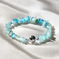 Aquamarin-Armband L 19 cm