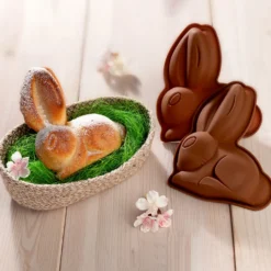 Backform"Hase", 2er Set, je 16 cm x 13,8 cm x 3 cm