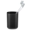 Bad-Accessoire Set „Davos“, 4-tlg., schwarz mit Treteimer WENKO
