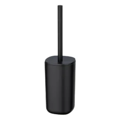 Bad-Accessoire Set „Davos“, 4-tlg., schwarz mit Treteimer WENKO
