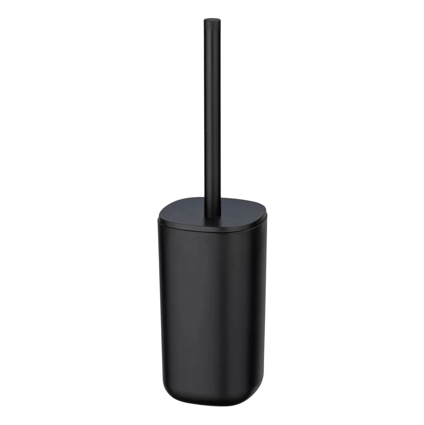Bad-Accessoire Set „Davos“, 4-tlg., schwarz mit Treteimer WENKO