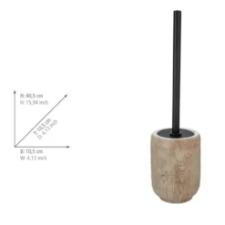 Bad-Accessoire Set „Florio“, 3-tlg. aus Keramik in Holz-Optik WENKO