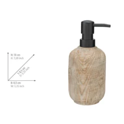 Bad-Accessoire Set „Florio“, 3-tlg. aus Keramik in Holz-Optik WENKO