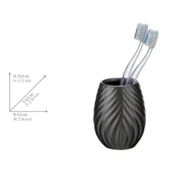 Bad-Accessoire Set „Idro“, 2-tlg., anthrazit WENKO