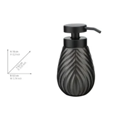 Bad-Accessoire Set „Idro“, 2-tlg., anthrazit WENKO