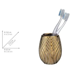 Bad-Accessoire Set „Idro“, 2-tlg., gold WENKO