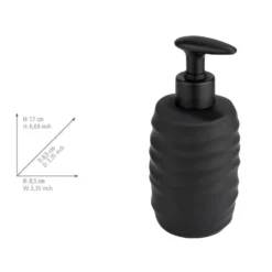 Bad-Accessoire Set „Illana“, 2-tlg., schwarz, Soft-Touch Keramik WENKO