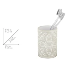 Bad-Accessoire Set „Ortezzano“, 3-tlg. aus Polyresin WENKO