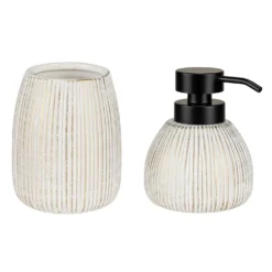Bad-Accessoire Set „Pascoli“, 2-tlg., gold/schwarz WENKO