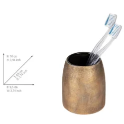 Bad-Accessoire Set „Tremea“, 2-tlg., bronze WENKO