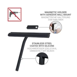 Bad- & Duschabzieher Agana mit Magnethalterung WENKO