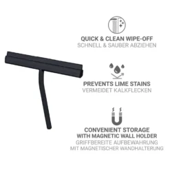 Bad- & Duschabzieher Agana mit Magnethalterung WENKO