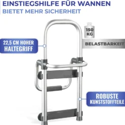 Badewannen-Einstiegshilfe „Secura“ Anthrazit Maximex