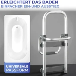 Badewannen-Einstiegshilfe „Secura“ Anthrazit Maximex