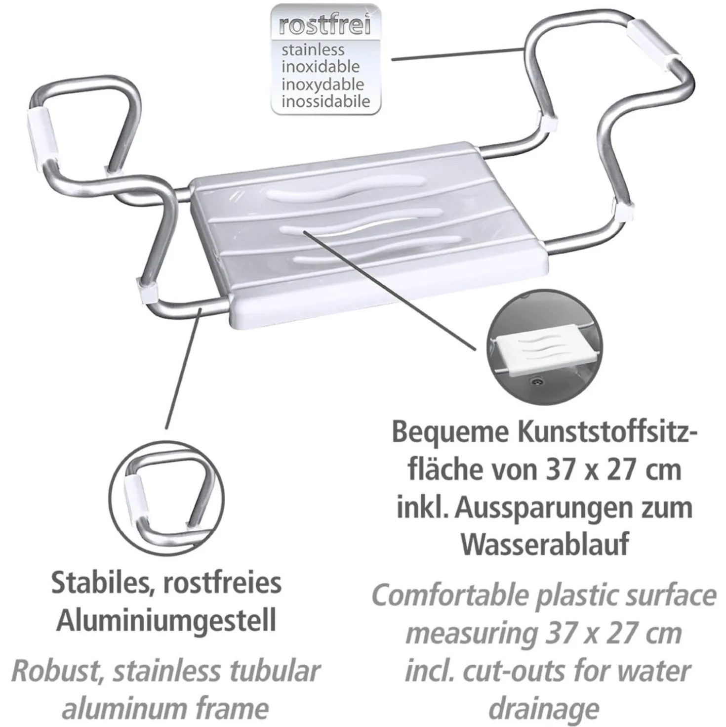 Badewannensitz „Secura“ Weiß WENKO