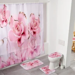 Badezimmerset Rose 4-tlg.