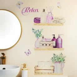 Badezimmer Wandsticker "Regal", Eldo