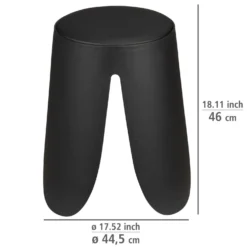 Badhocker Comiso Schwarz matt WENKO