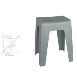 Badhocker Kumba Grau WENKO