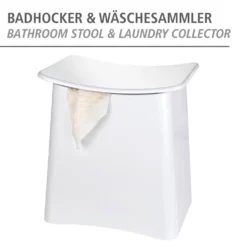 Badhocker Wing 2-in-1 Weiß WENKO