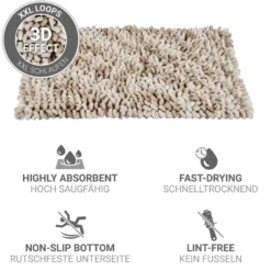 Badteppich Lerici weiß-beige WENKO