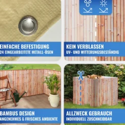 Balkon-Sichtschutz Bambus MAXIMEX