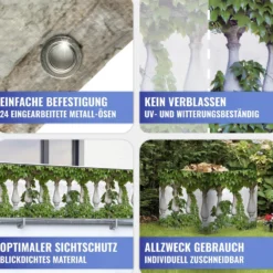 Balkon-Sichtschutz Efeu 5 m MAXIMEX