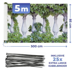 Balkon-Sichtschutz Efeu 5 m MAXIMEX