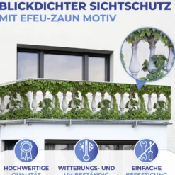Balkon-Sichtschutz Efeu 5 m MAXIMEX