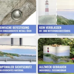 Balkon-Sichtschutz Nordseeküste MAXIMEX