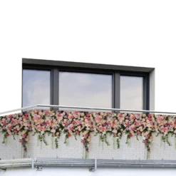 Balkon-Sichtschutz Rosen 5 m MAXIMEX