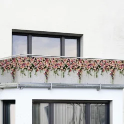 Balkon-Sichtschutz Rosen 5 m MAXIMEX