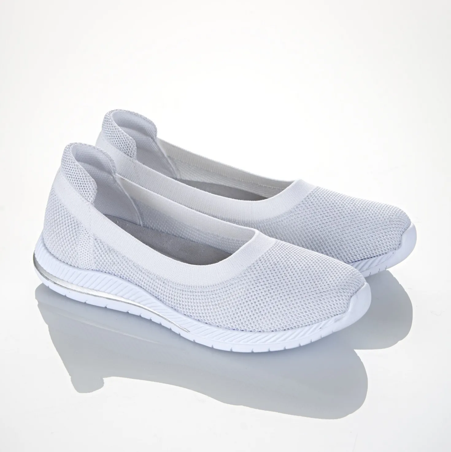 Ballerina "Sporty" weiß