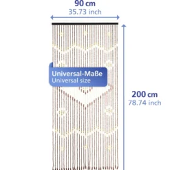 Bambusvorhang Rhombus 90×200 cm MAXIMEX