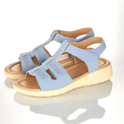 Bequem-Sandale "Angie" hellblau