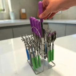 Besteckset mit Halterung 24-tlg.