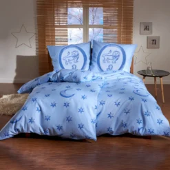 Bettwäsche "Löwe" hellblau, 2-tlg.