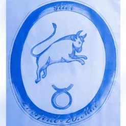 Bettwäsche "Stier" hellblau, 2-tlg.
