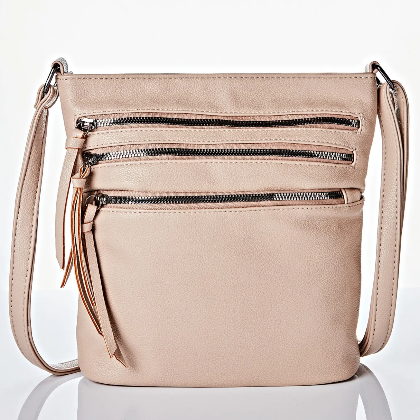 Beuteltasche "Vicki" beige