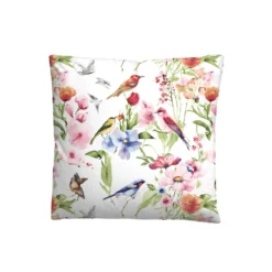 biberna Baumwoll-Satin Bettwäsche Birdie weiß, 1x 135x200 cm + 1x 80x80 cm