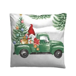 biberna Feinbiber Bettwäsche Wichtel & Weihnachtsbaum sturmgrau, 155x220 cm + 80x80 cm